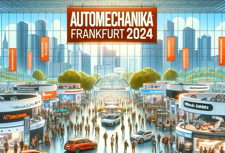 informative image depicting a busy scene at Automechanika Frankfurt 2024